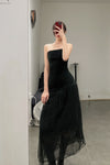 marc le bihan strapless dress 21924 black (21925 )